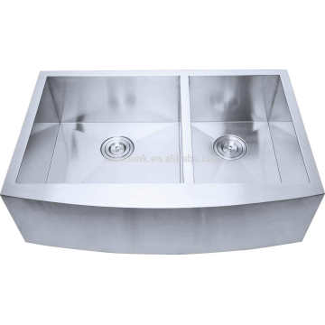 Stainless Steel Double Bowl Apron Farmhouse Kitchen Sinks